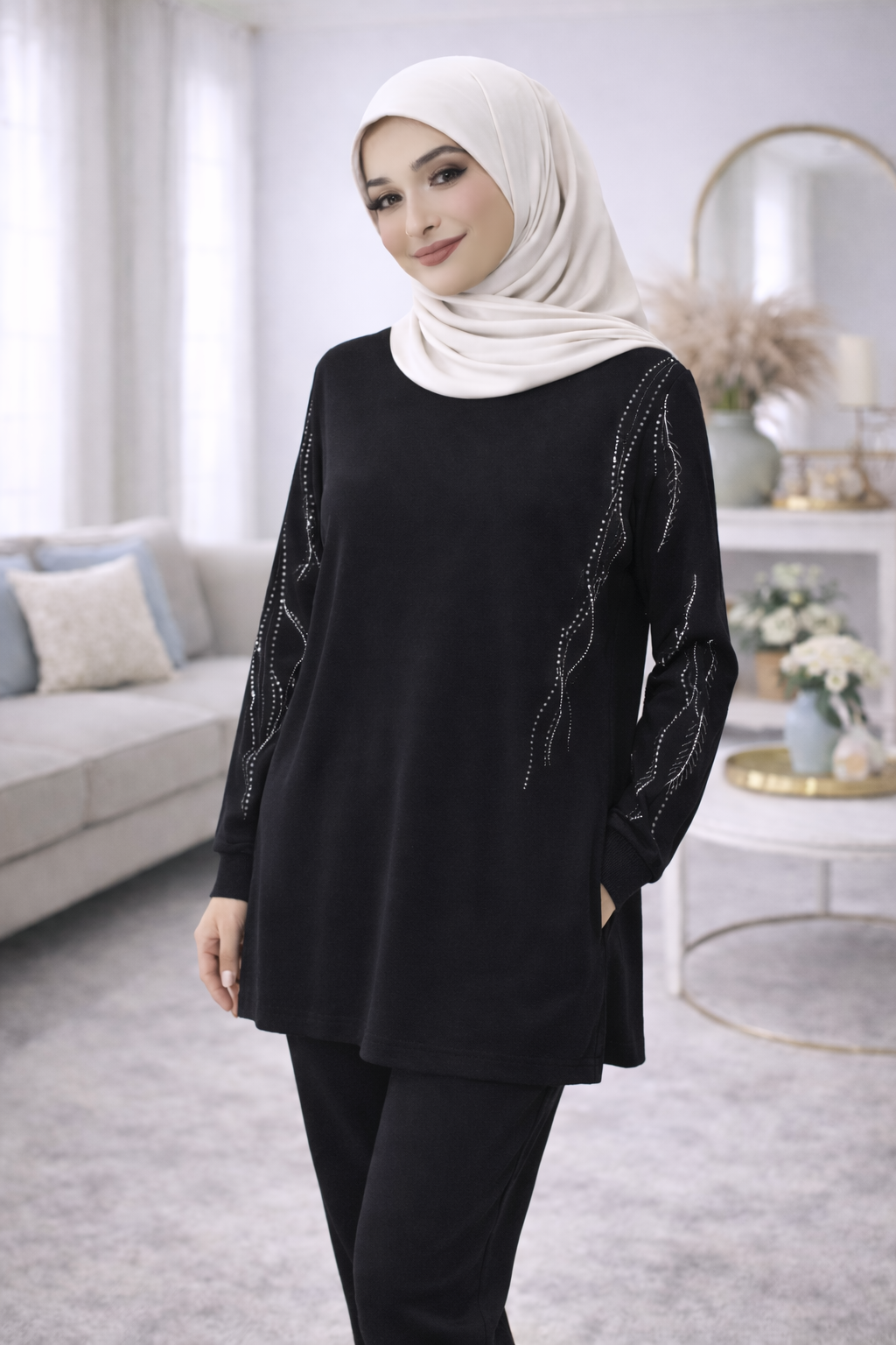 Women’s Premium Embroidered Lounge Set