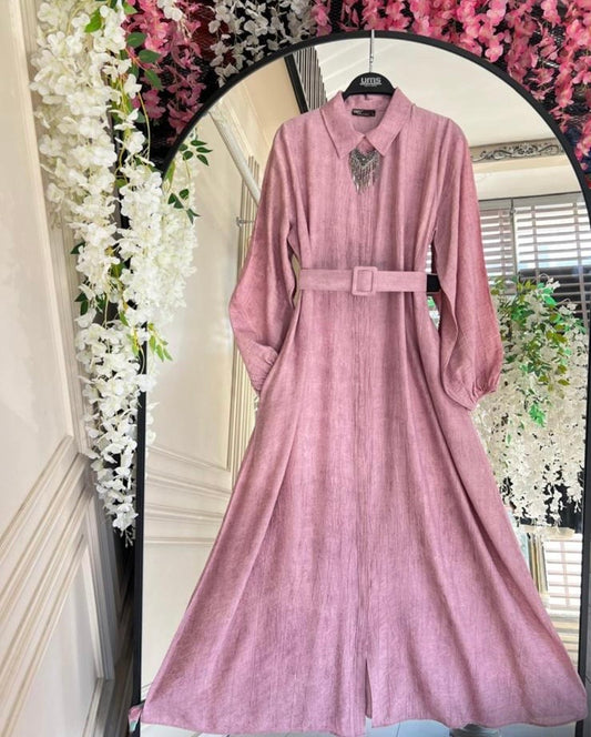 Belted Maxi Dress