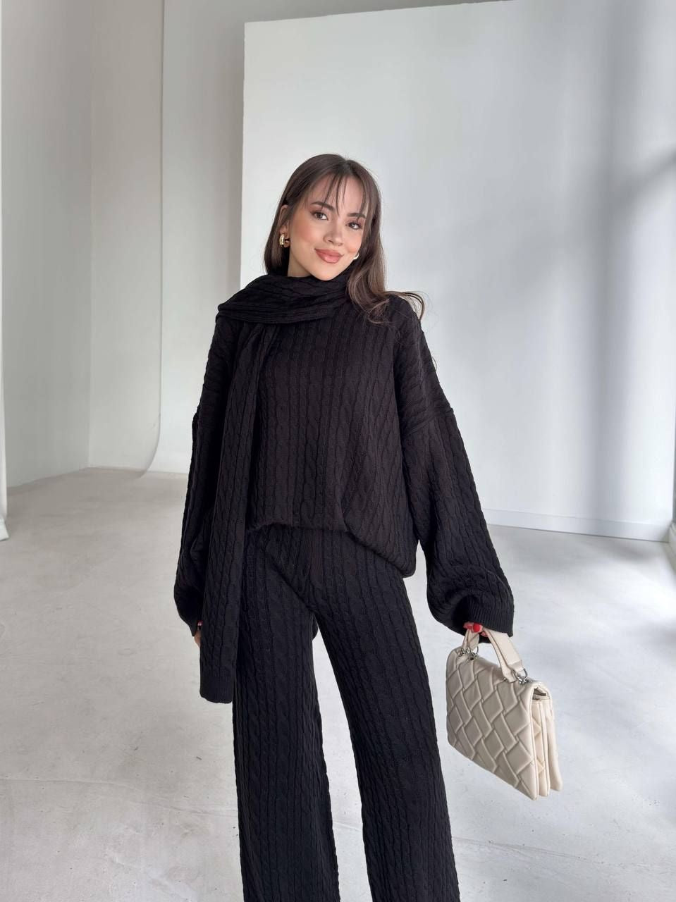 Ivory Luxe Knit Co-Ord Set