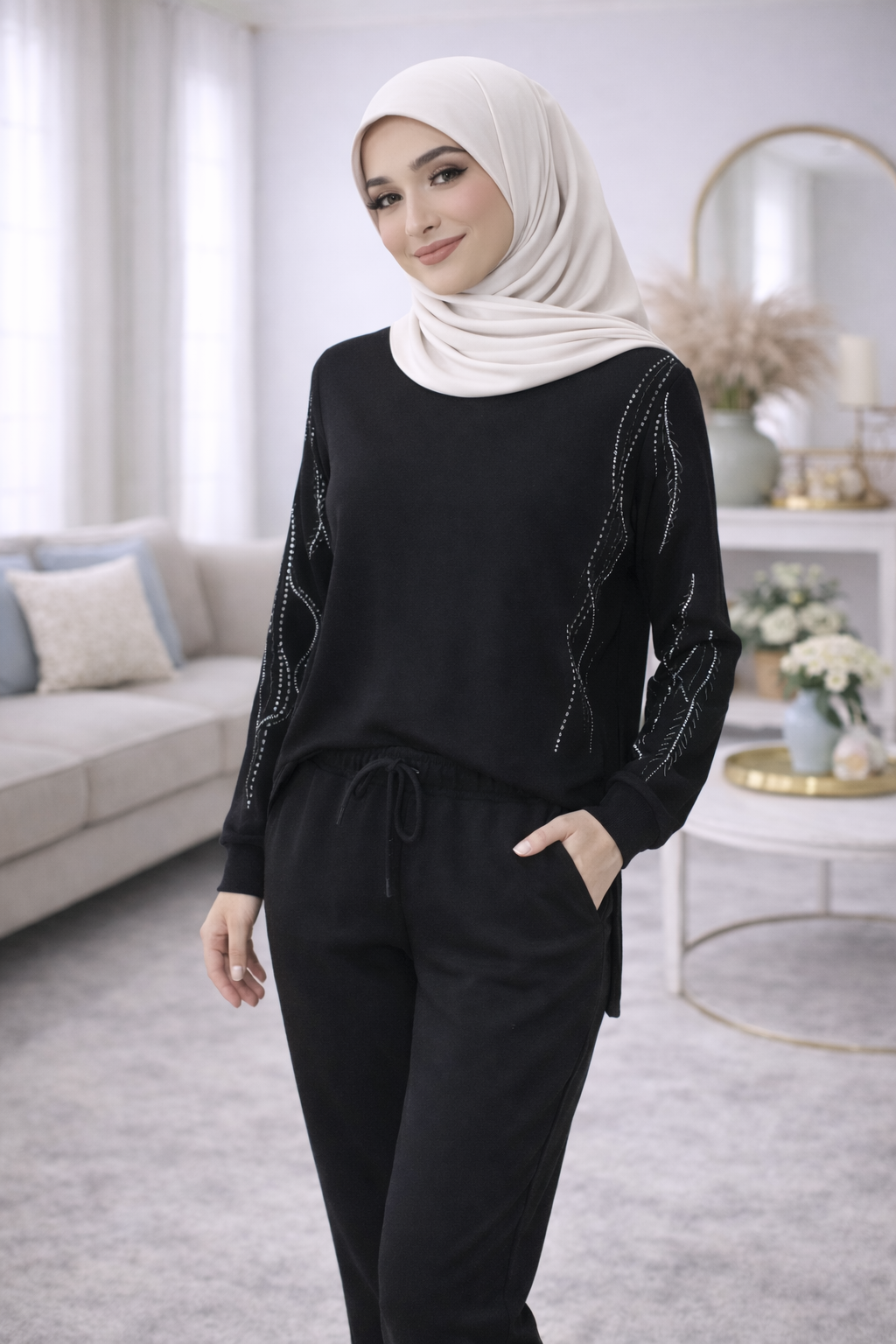 Women’s Premium Embroidered Lounge Set