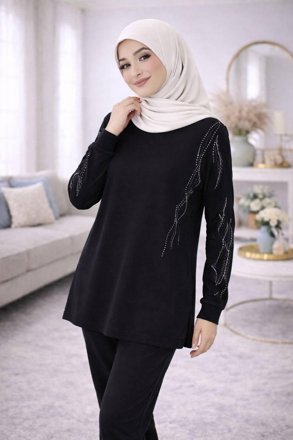 Women’s Premium Embroidered Lounge Set