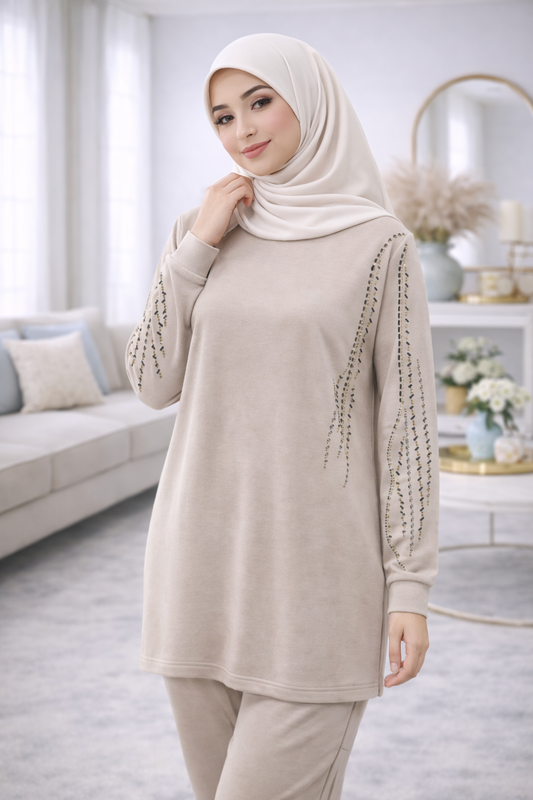Women’s Premium Embroidered Lounge Set