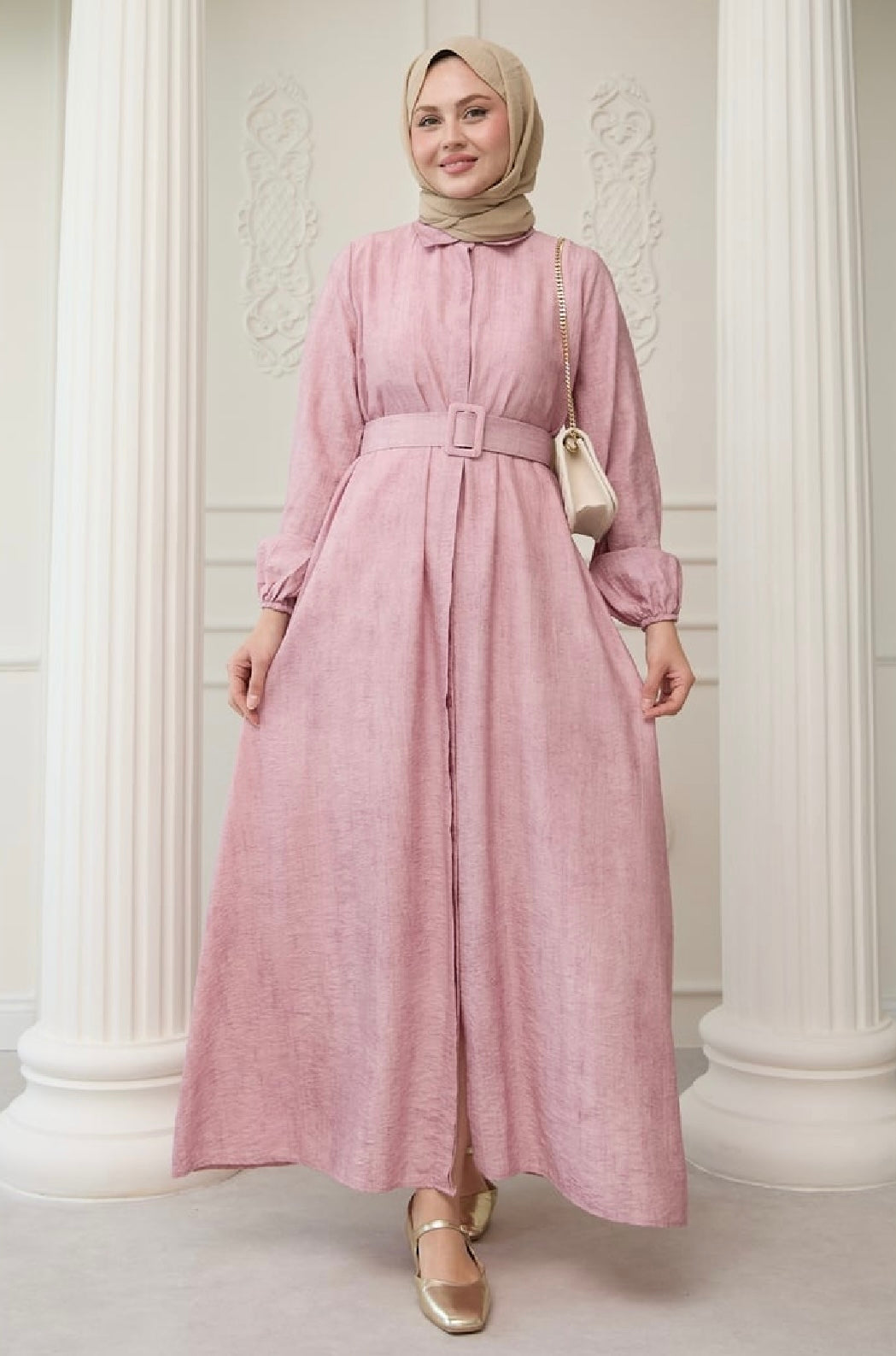 Belted Maxi Dress