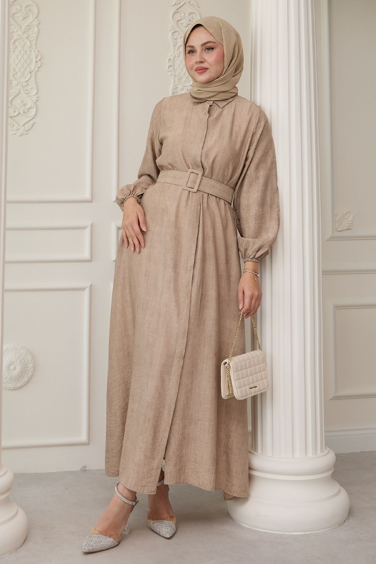 Belted Maxi Dress