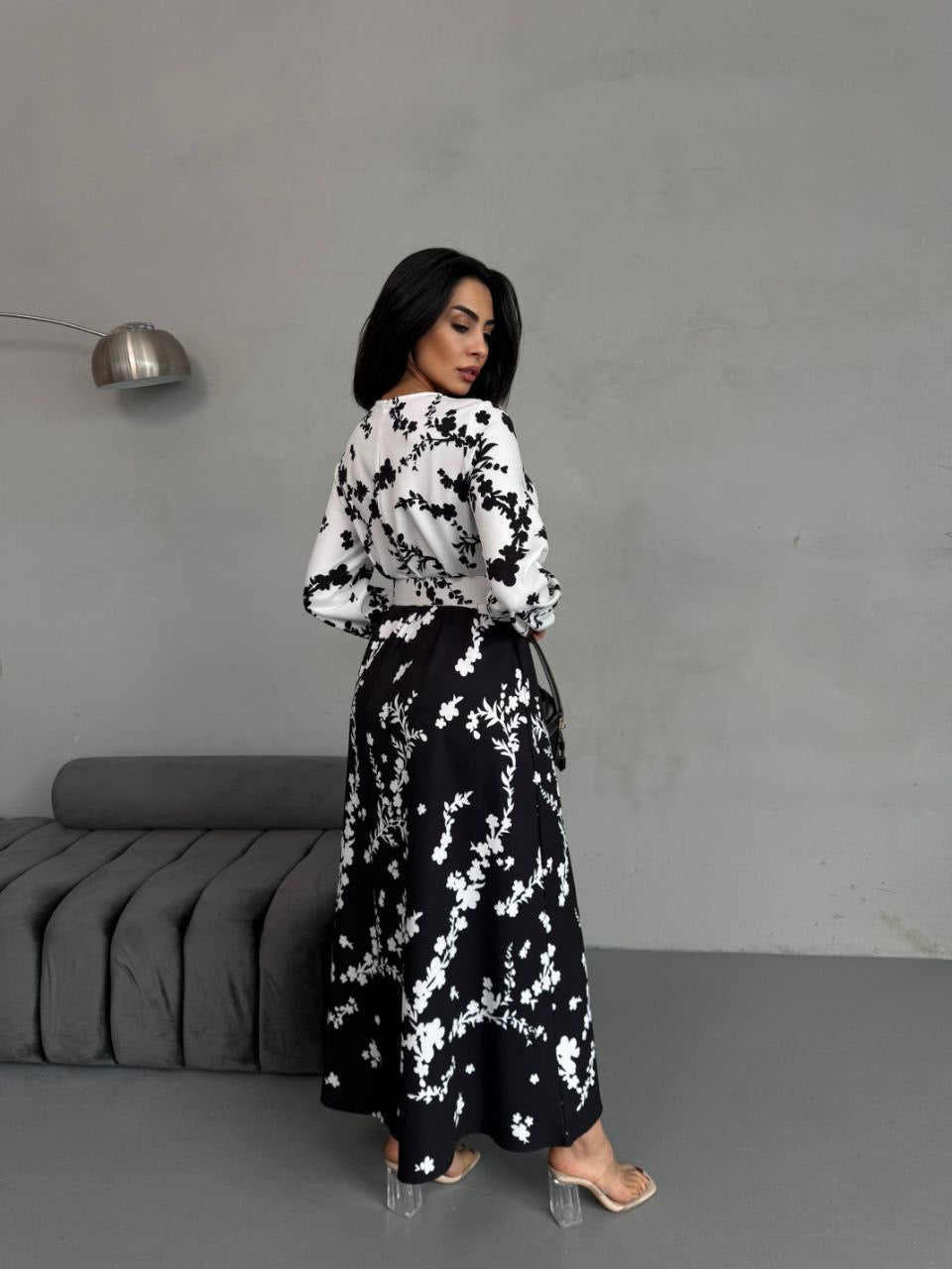 Midnight Blossom Maxi Dress