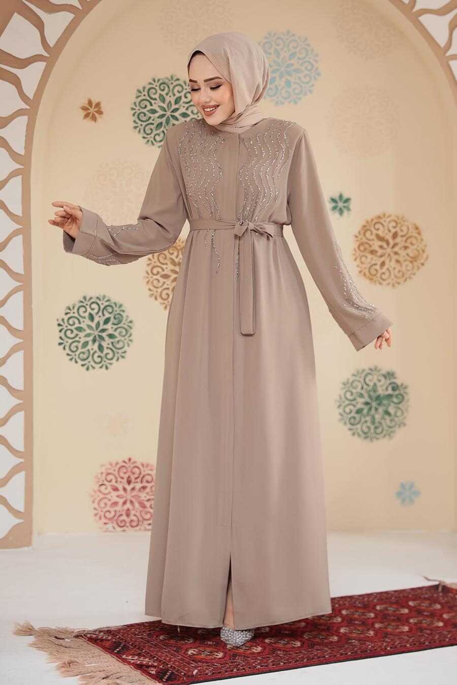 Modest Beige Abaya