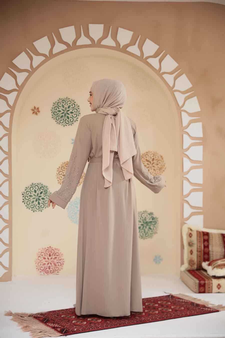 Modest Beige Abaya