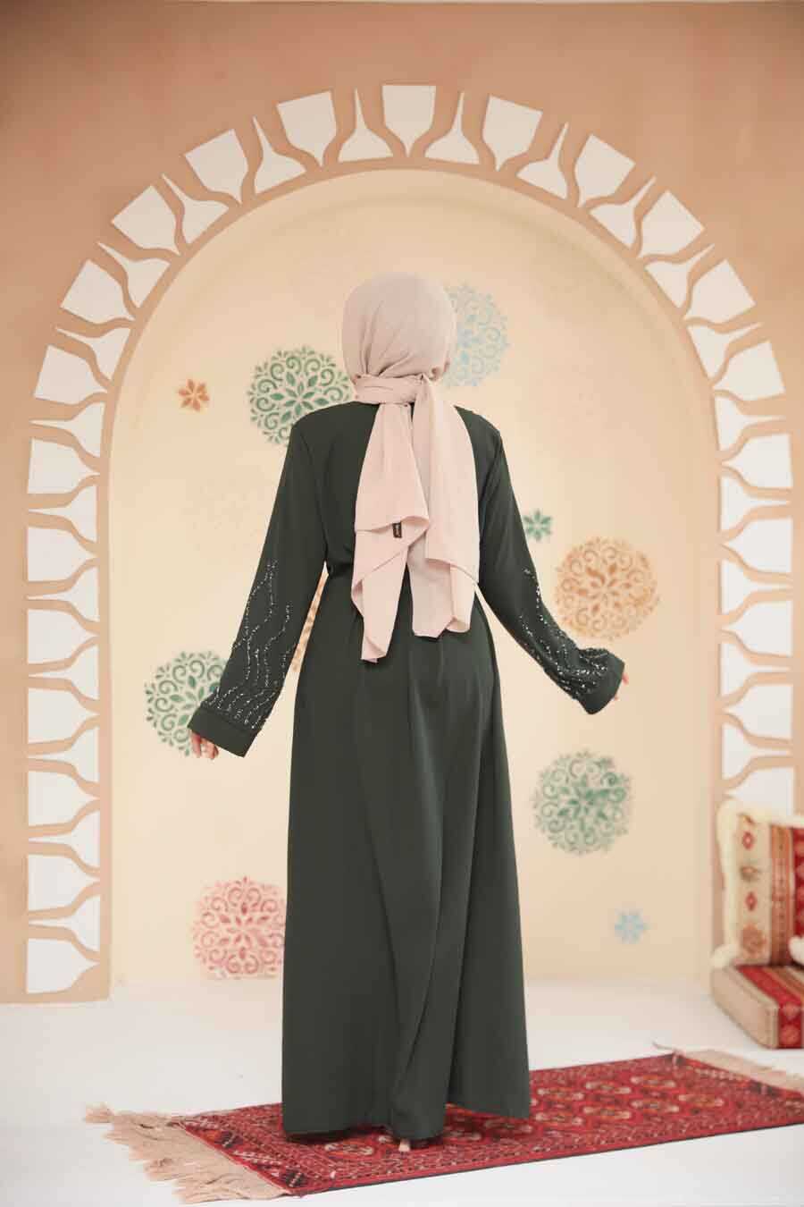 Khaki Abaya